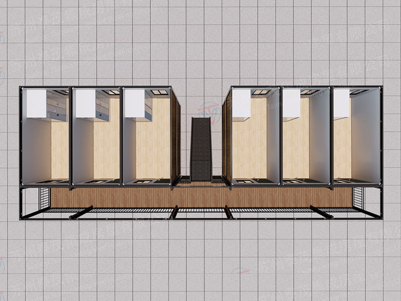 Sala de contêineres de montagem rápida estilo hotel filipino