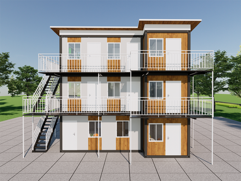 Casa de contêineres de montagem rápida e autoconstruída na Malásia