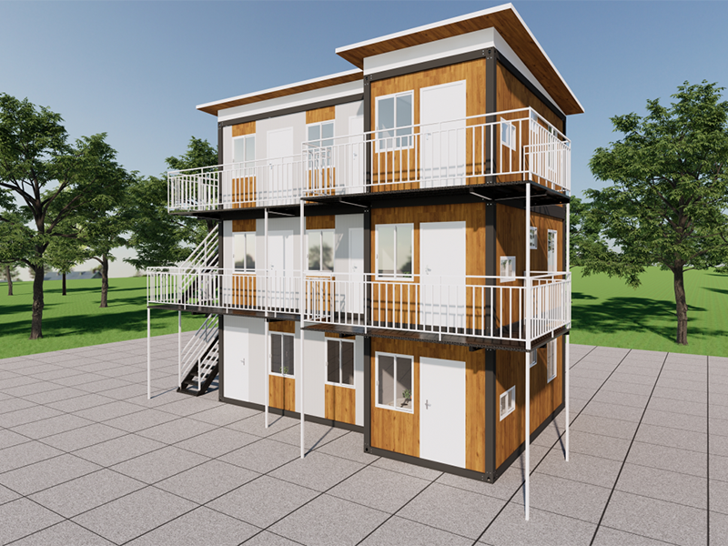 Casa de contêineres de montagem rápida e autoconstruída na Malásia