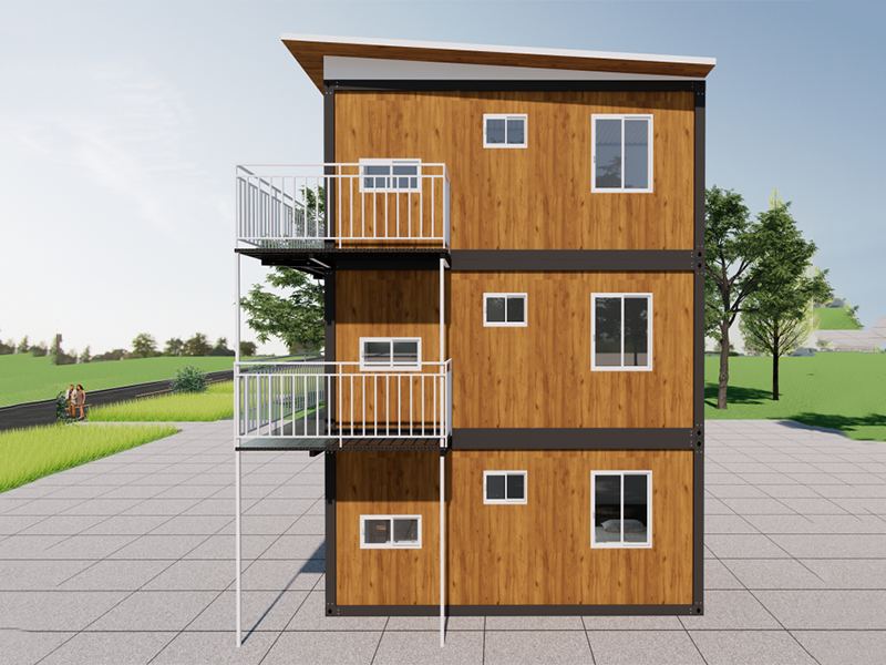 Casa de contêineres de montagem rápida e autoconstruída na Malásia