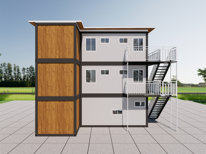Casa de contêineres de montagem rápida e autoconstruída na Malásia