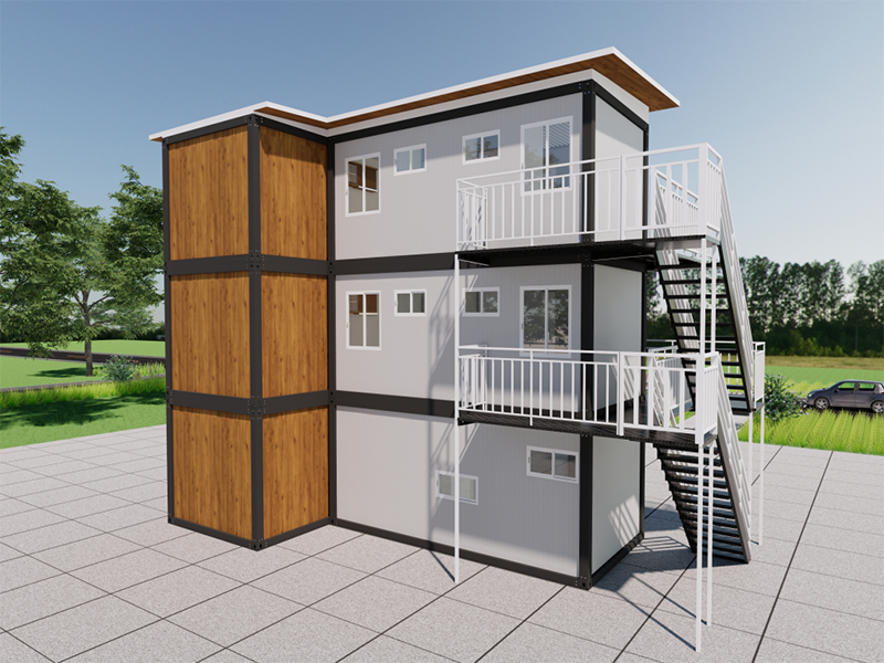 Casa de contêineres de montagem rápida e autoconstruída na Malásia