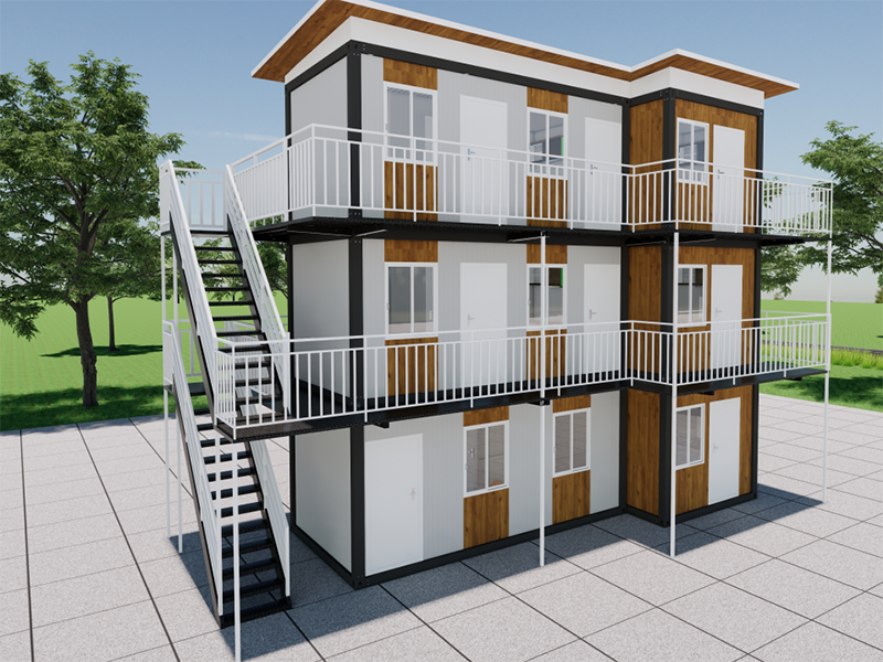 Casa de contêineres de montagem rápida e autoconstruída na Malásia