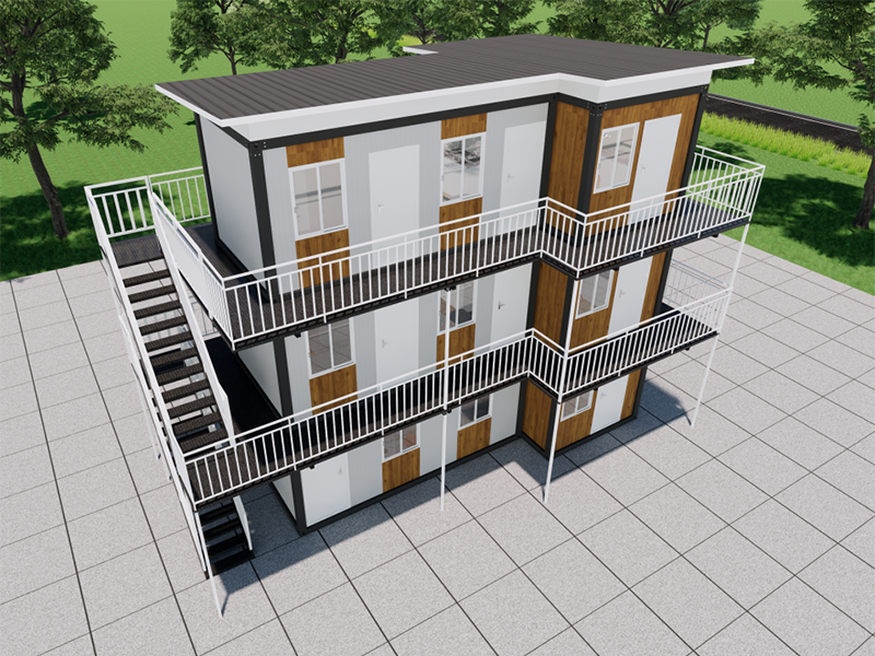 Casa de contêineres de montagem rápida e autoconstruída na Malásia