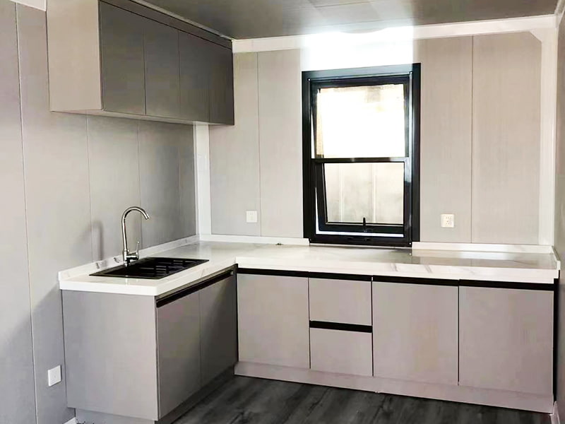 Sala de contêiner expansível de asa dupla residencial