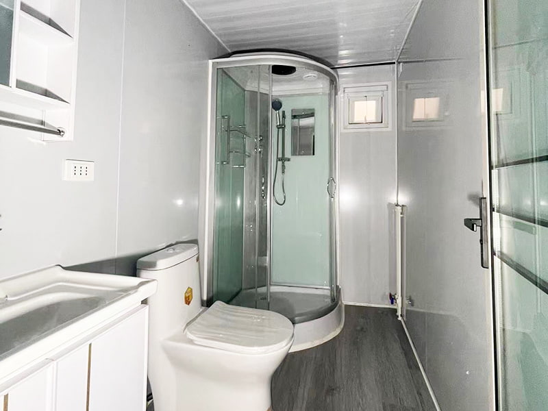 Sala de contêiner expansível de asa dupla residencial
